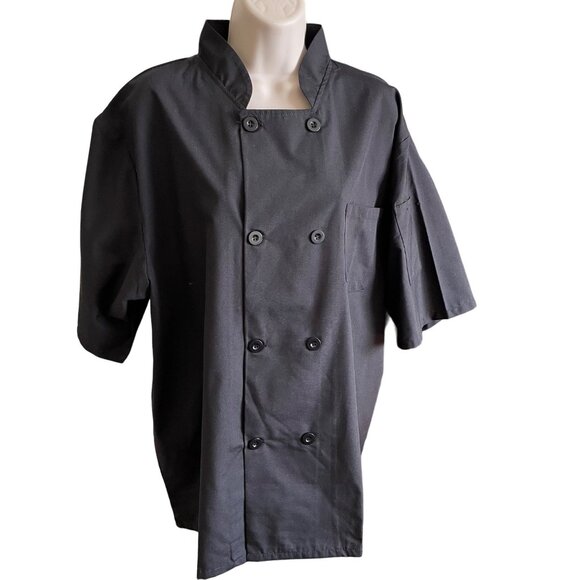 Happy Chef Uniform Coat Jacket Restaurant Hotel Cook Shirt L u - Picture 1 of 7